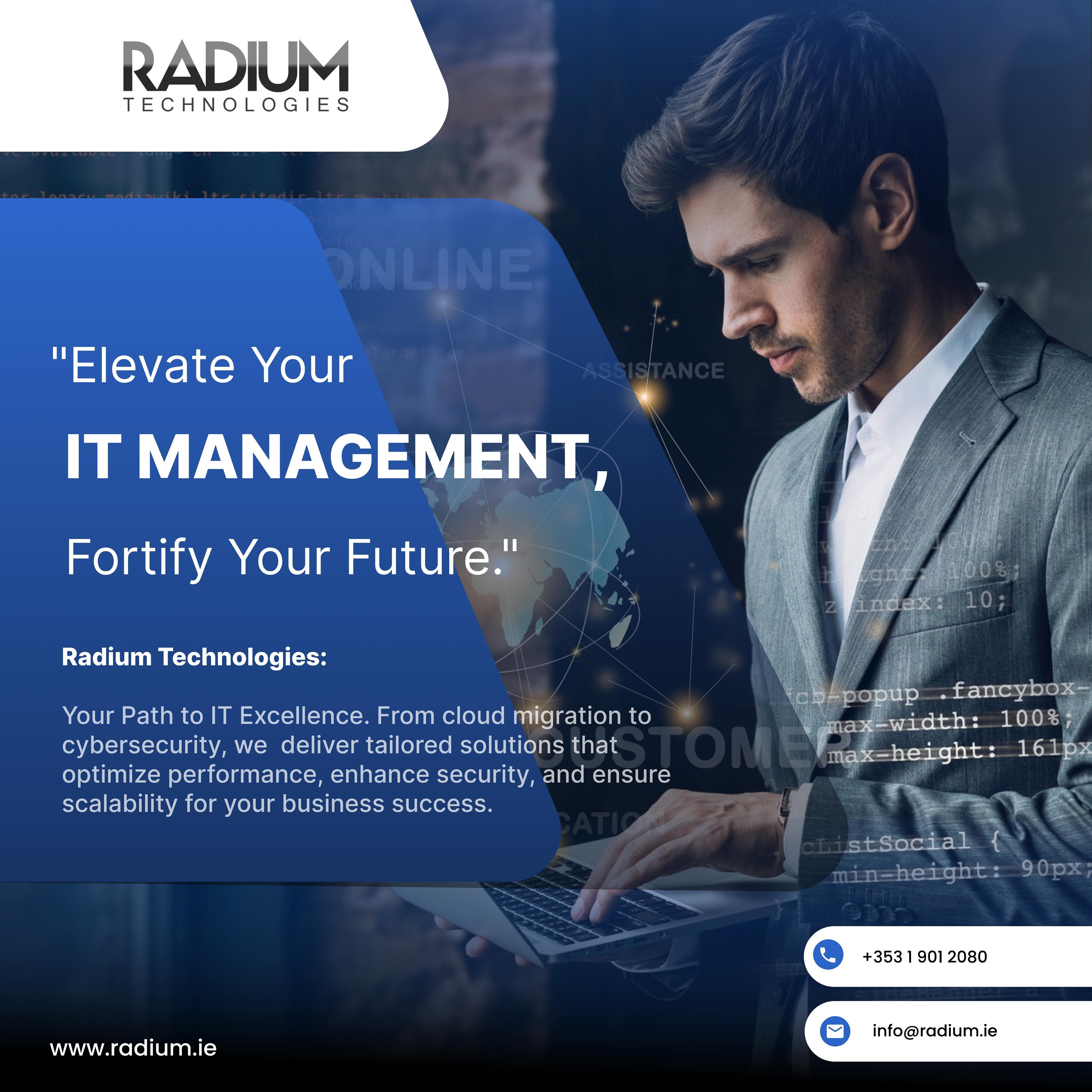 Radium Technologies Ltd Facebook ad: Radium takes your IT to the next level