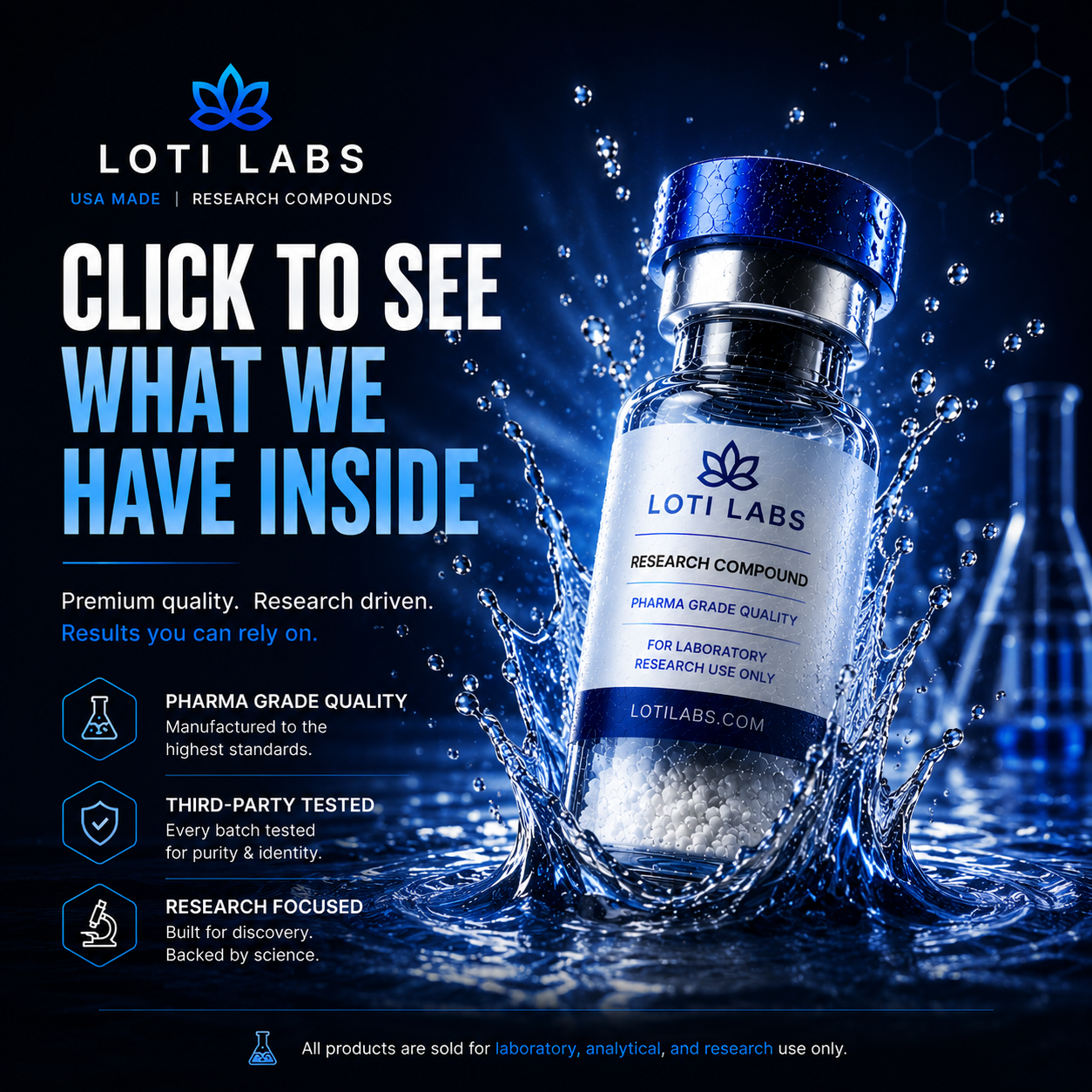 Loti Labs Facebook ad: USA Made.