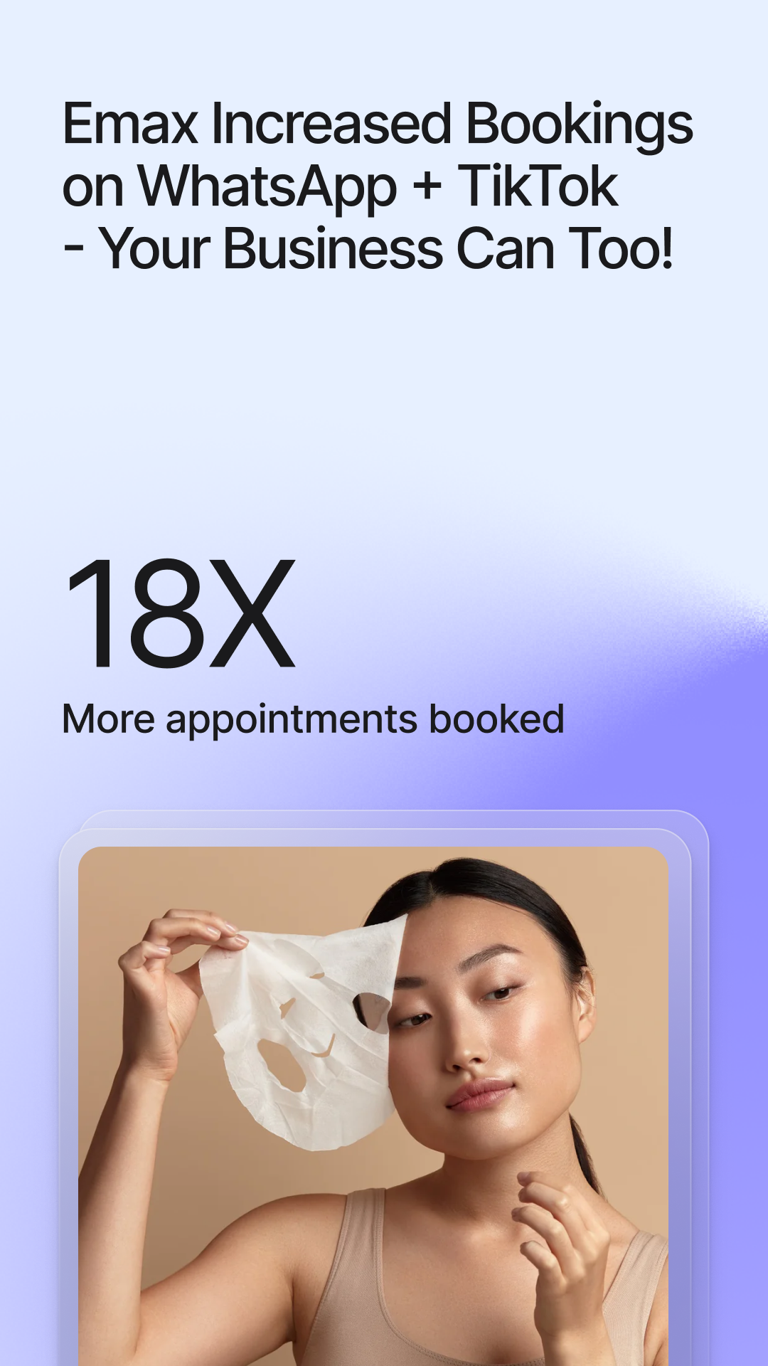 respond.io Facebook ad: Get more bookings with automation