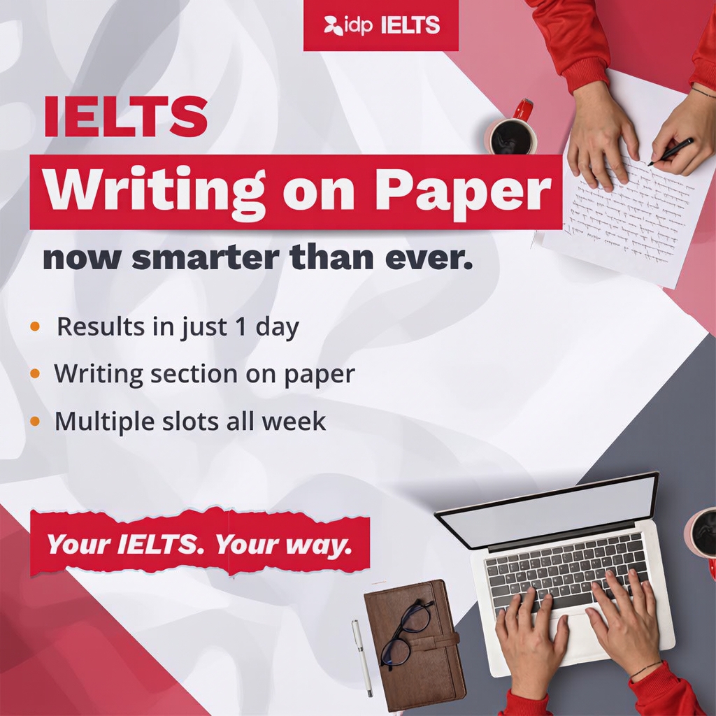 IELTS Essentials from IDP - NP Facebook ad