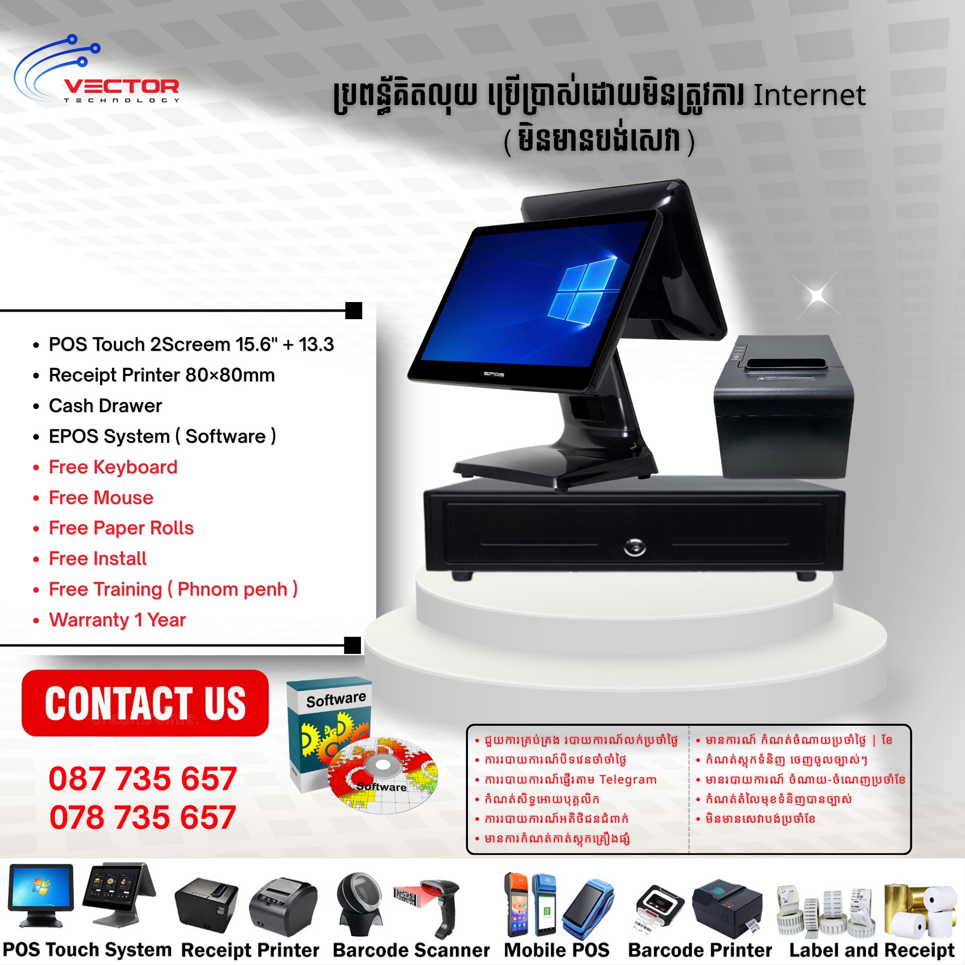 Vector technology Facebook ad