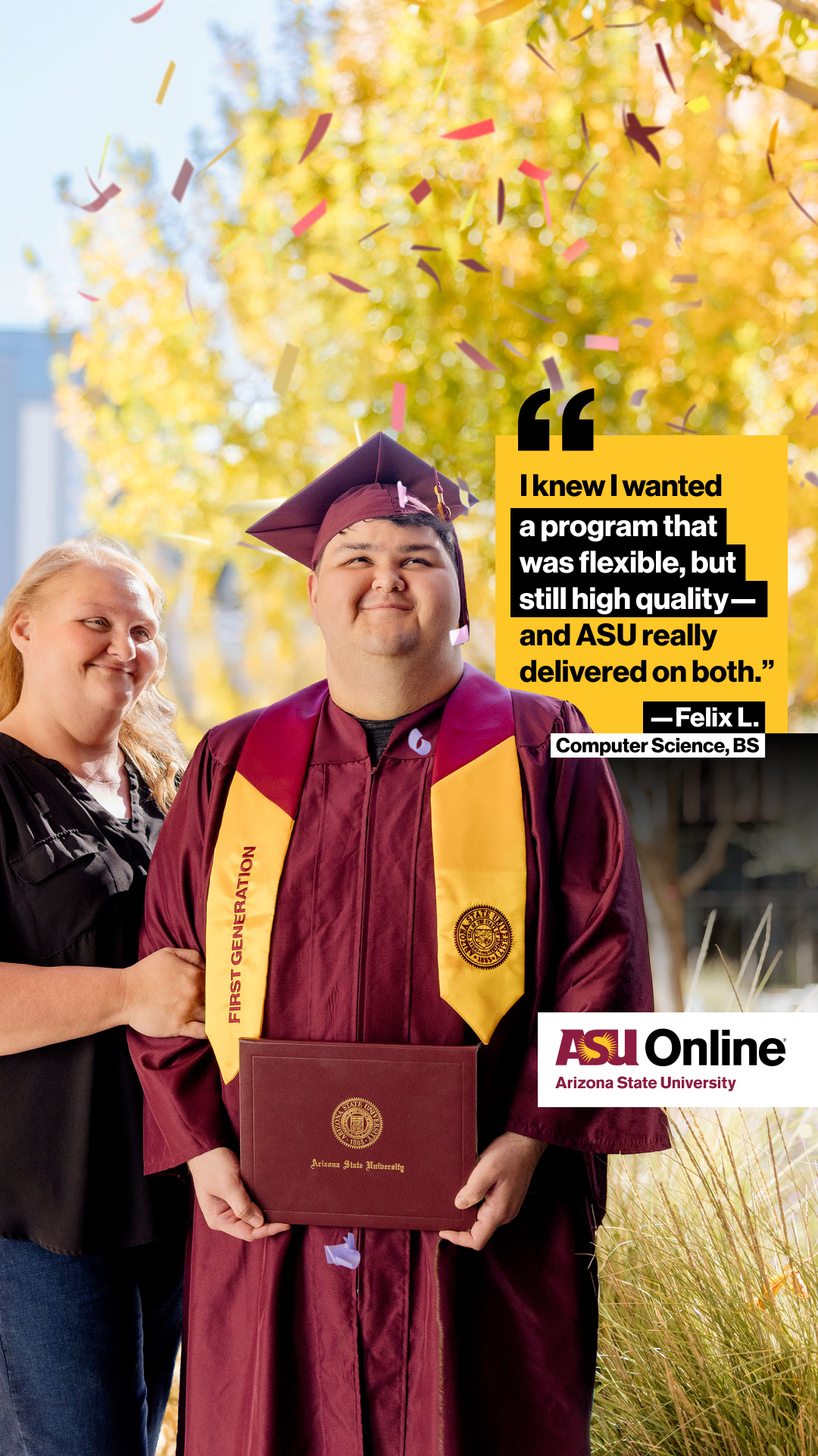 ASU Online Facebook ad