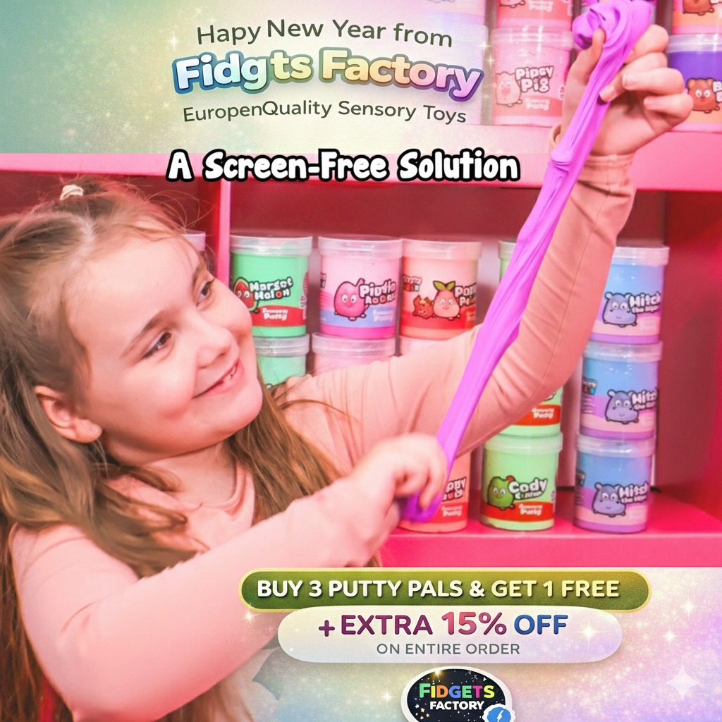Fidgets Factory Facebook ad: A screen-free solution that kids LOVE