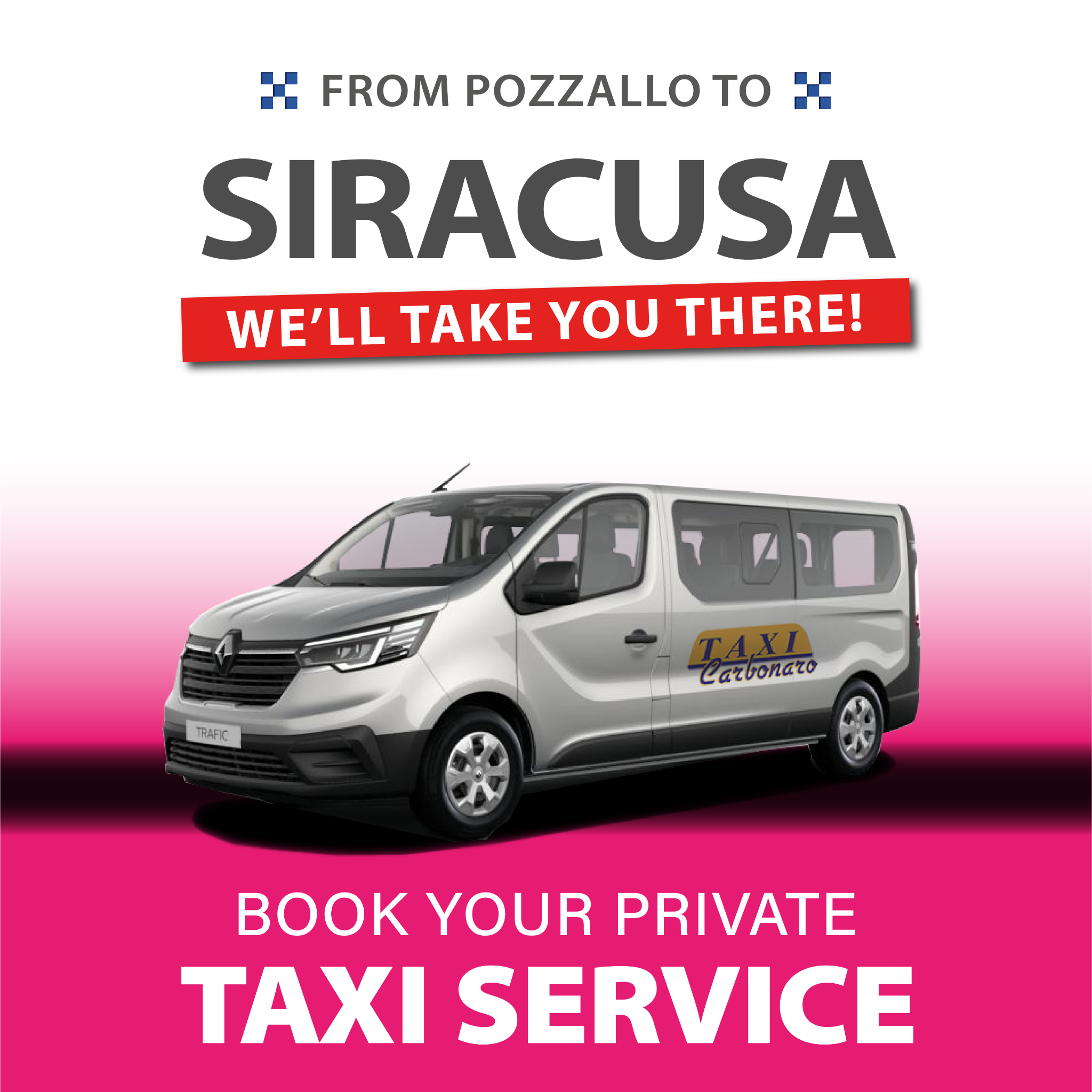 Taxi Carbonaro Facebook ad: Your Sicily Taxi Service
