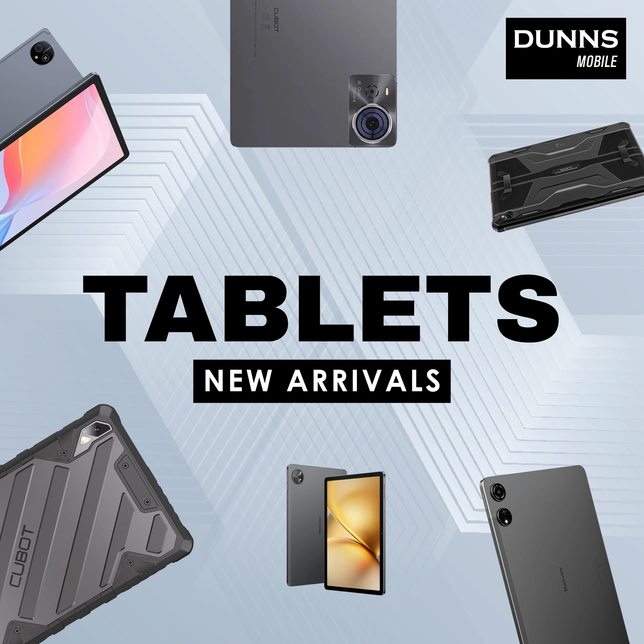 Dunns Mobile Facebook ad: NEW TABLETS HAVE ARRIVED