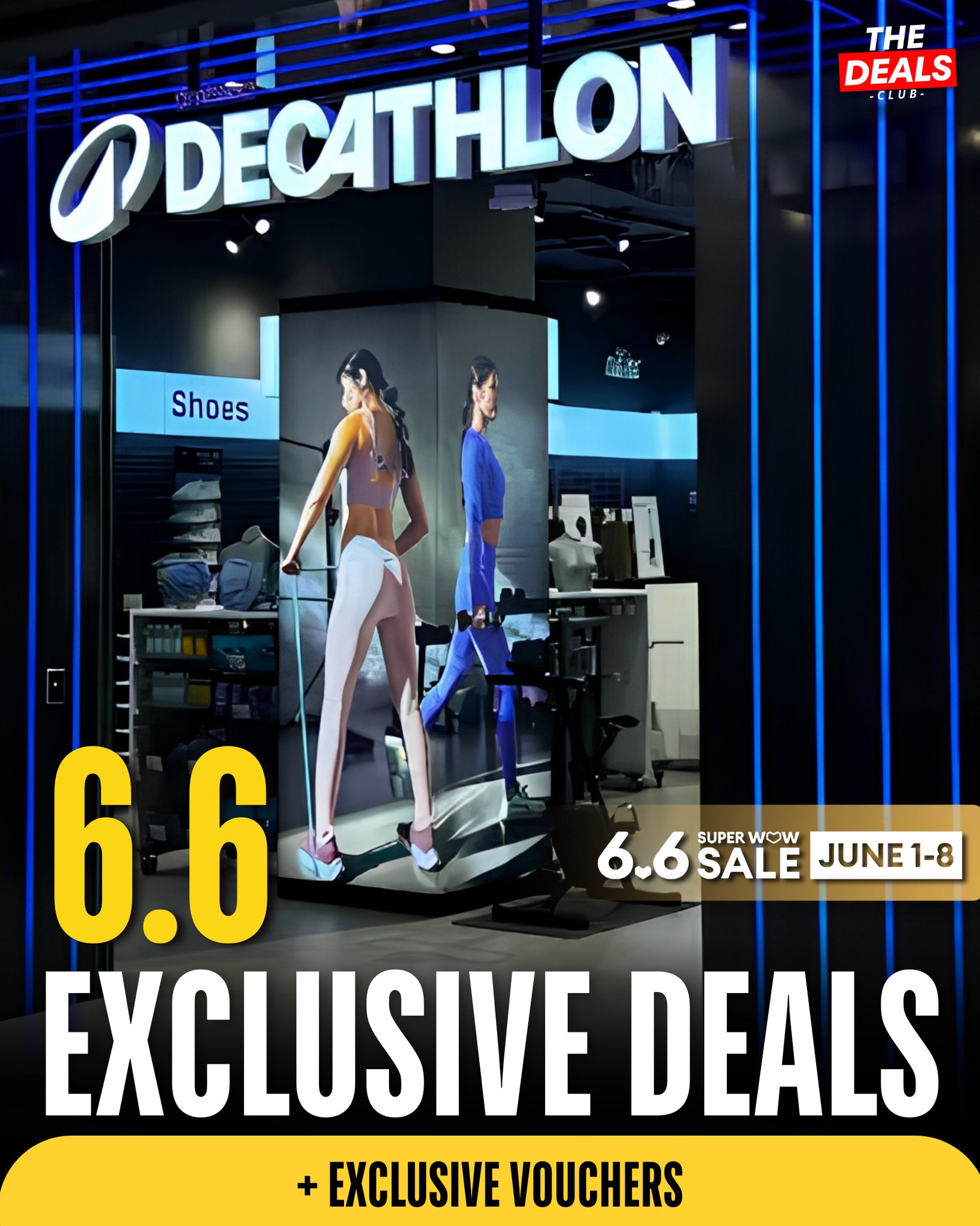 The Deals Club Facebook ad: Decathlon 6.6 Mega Sale!