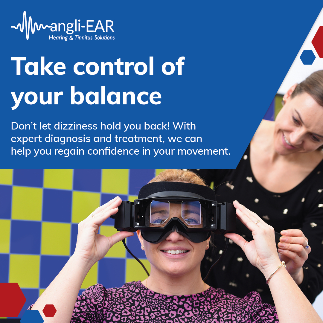 Angli-EAR Hearing and Tinnitus Solutions Limited Facebook ad: Vertigo, dizziness, or imbalance could be symptoms of…