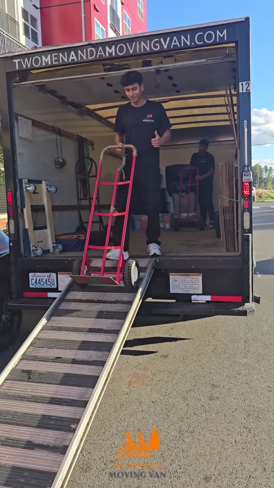 Two Men And A Moving Van Facebook ad: Stress-free moving, guaranteed!
