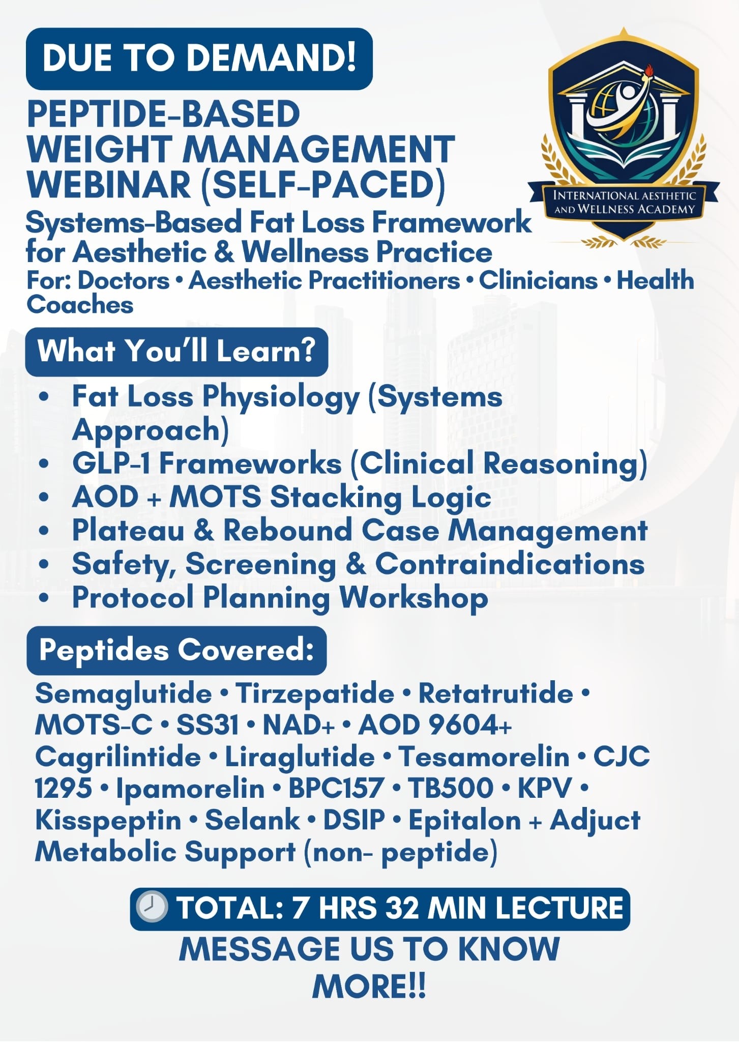 International Aesthetic & Wellness Academy Facebook ad