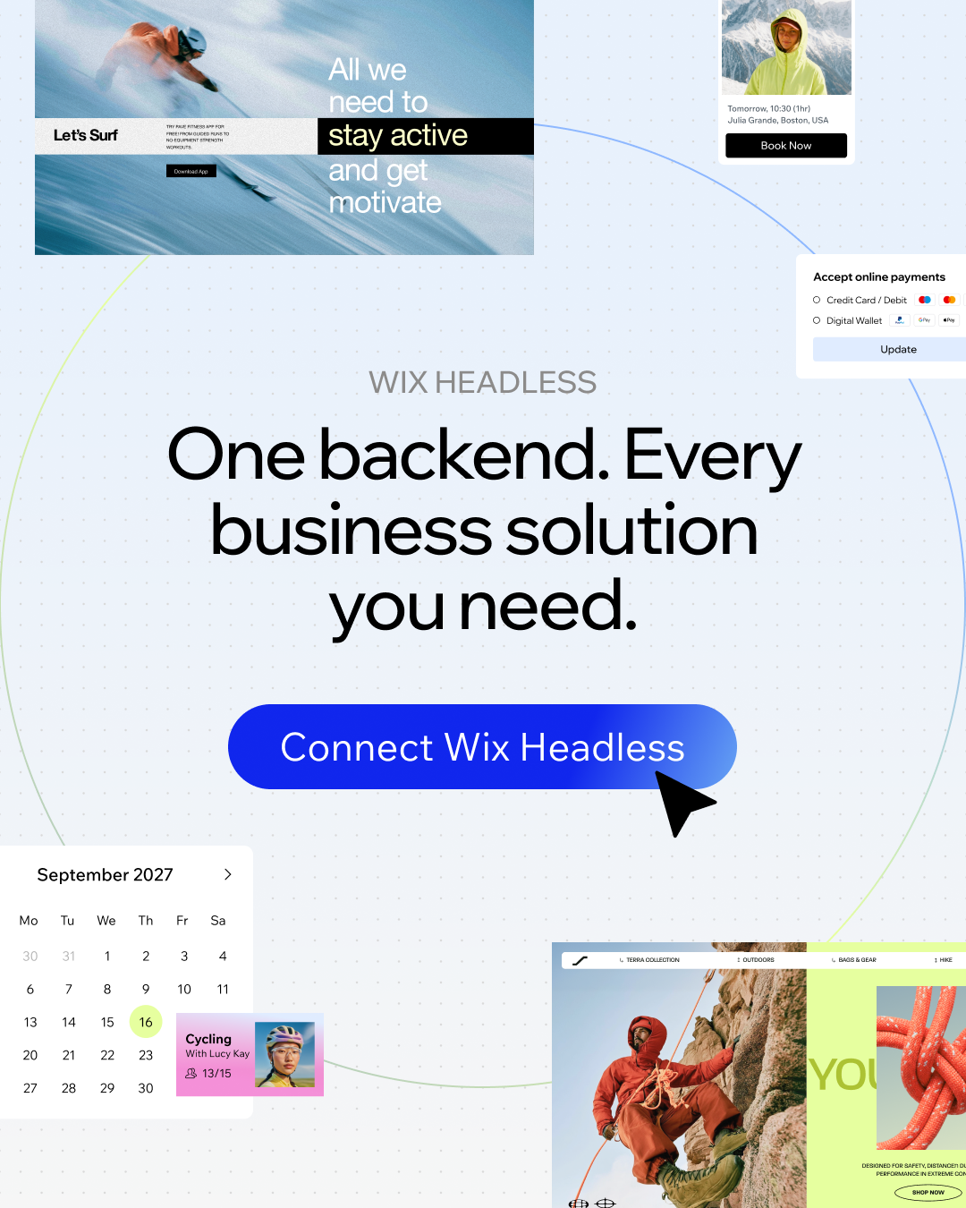 Wix Facebook ad
