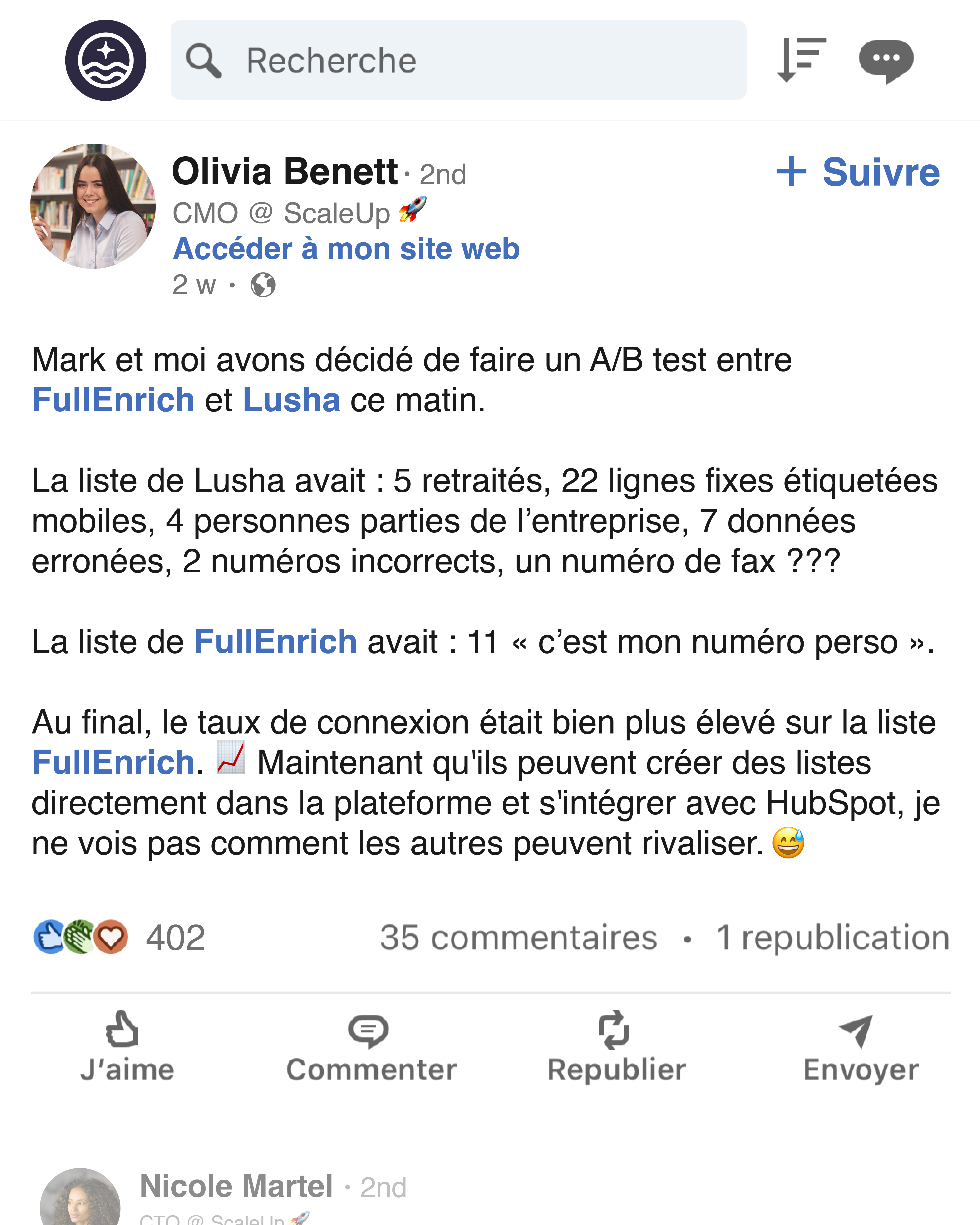 FullEnrich Facebook ad