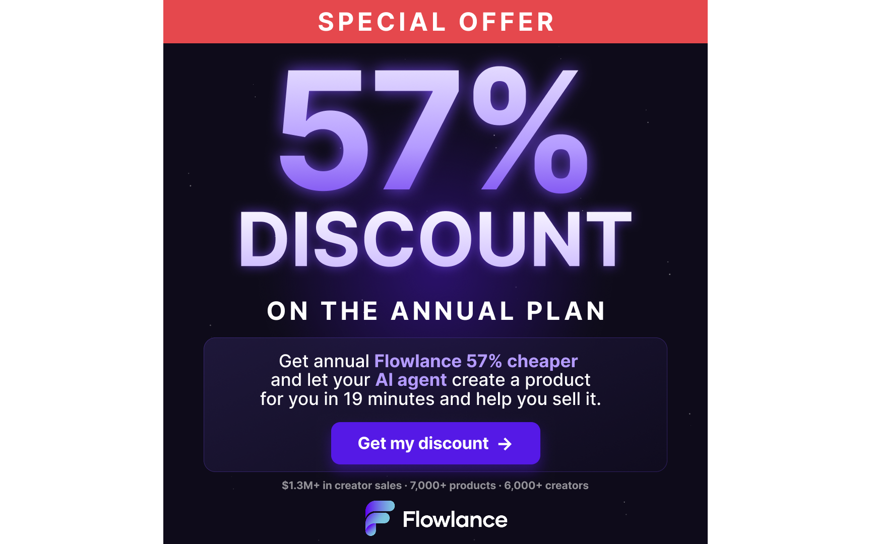 Flowlance Facebook ad