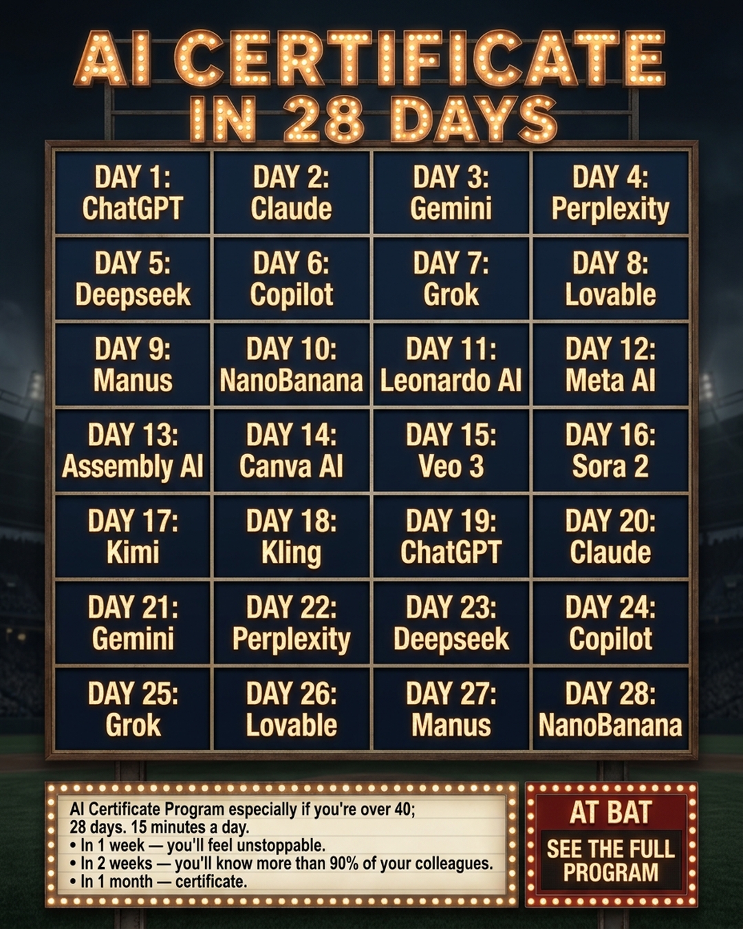 AI Weekly Facebook ad