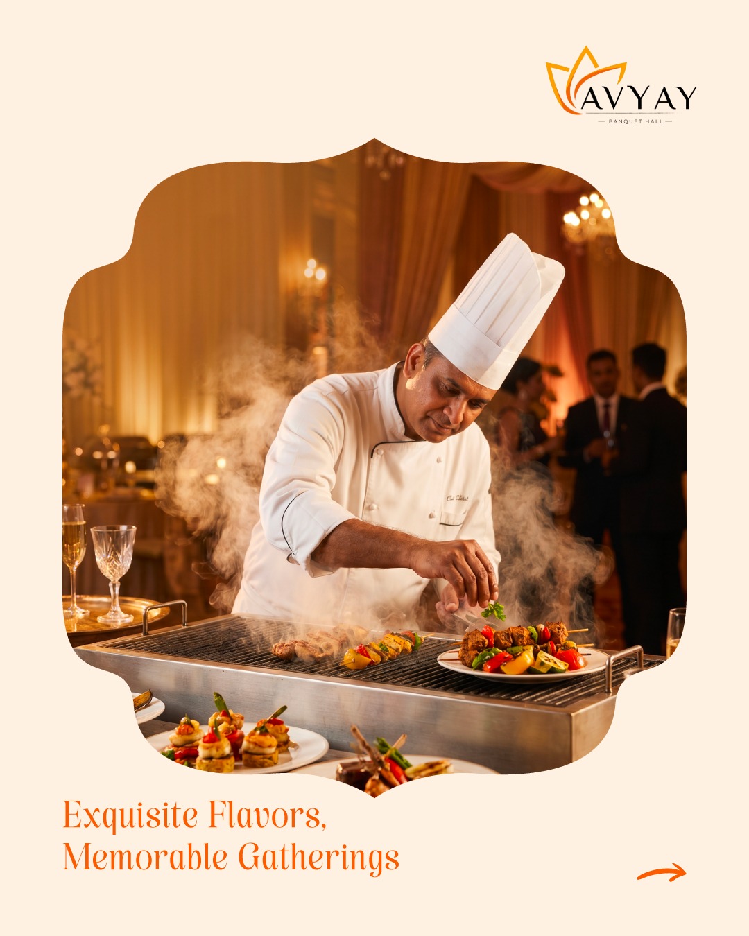 Avyay Banquets Facebook ad: Savor every bite and celebrate every moment at…