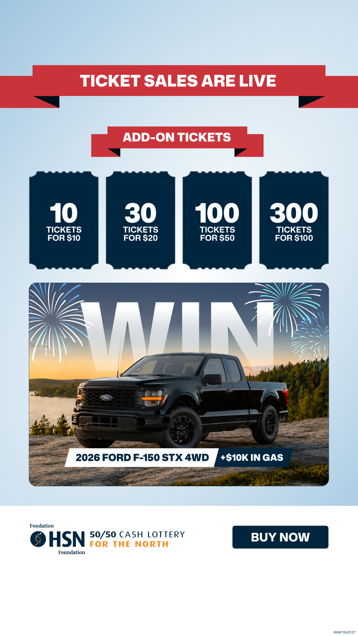 HSN 50/50 Facebook ad