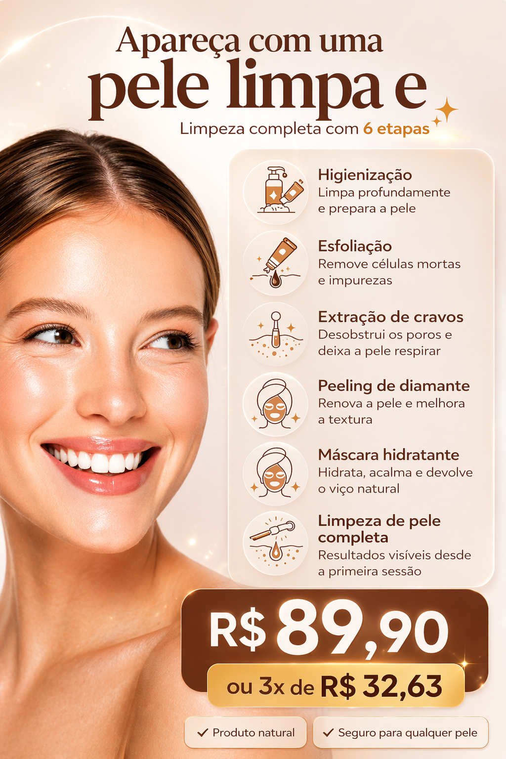 Nanda Estética Facebook ad: FALE CONOSCO AGORA MESMO!