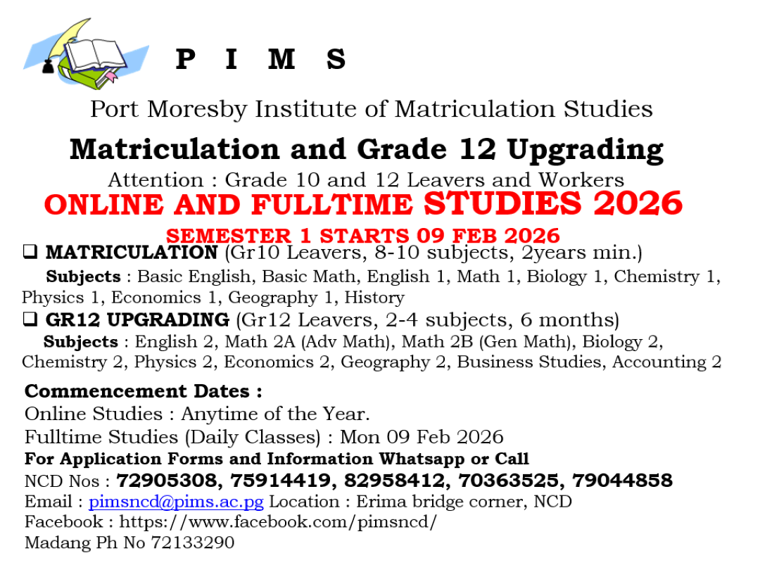 PIMS Facebook ad: ONLINE APPLICATION, PIMS