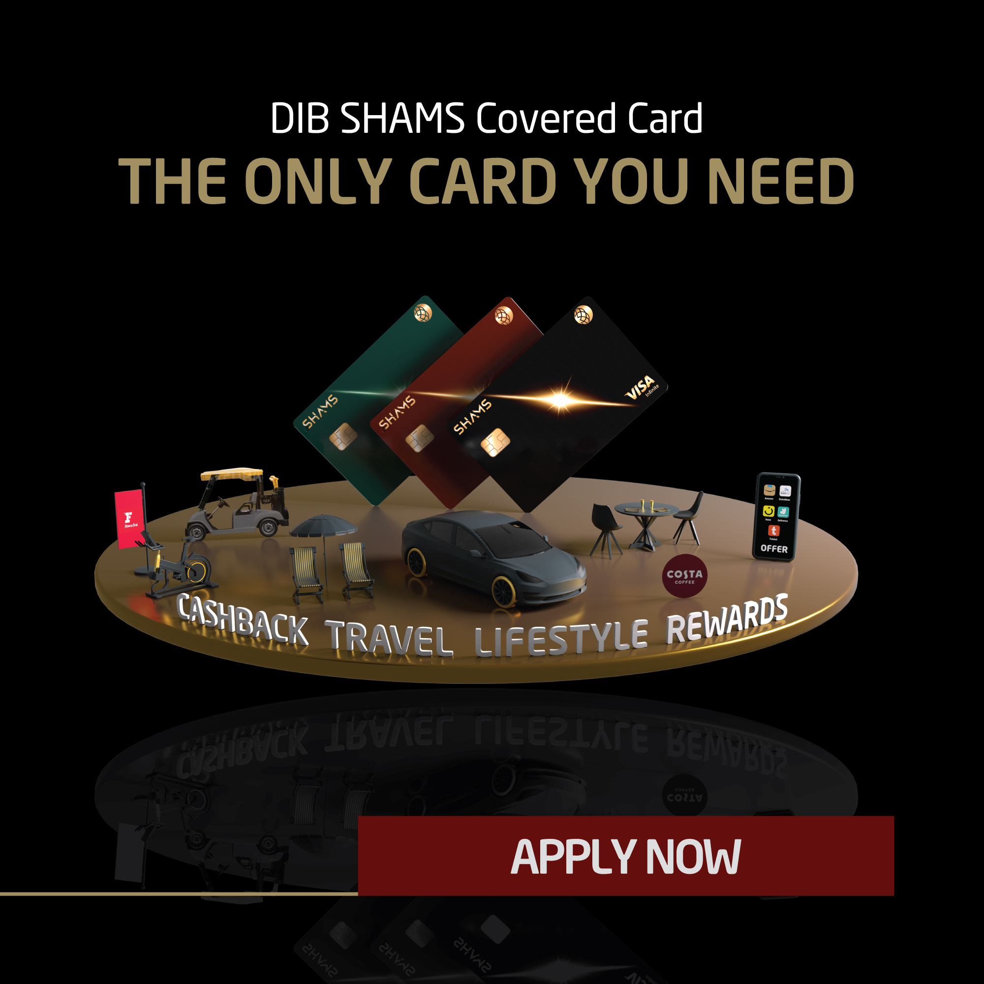 Dubai Islamic Bank Facebook ad: Presenting DIB Shams.