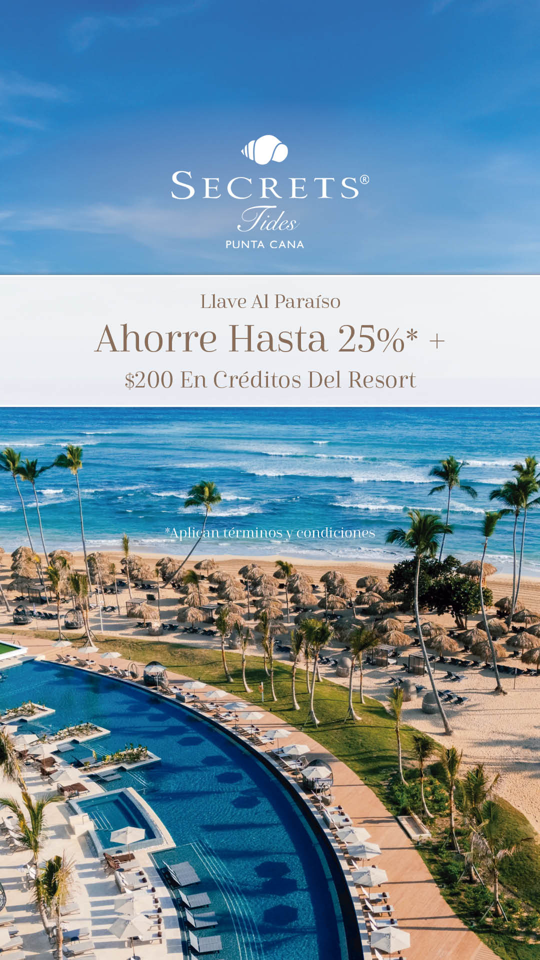 Secrets Tides Punta Cana  Facebook ad