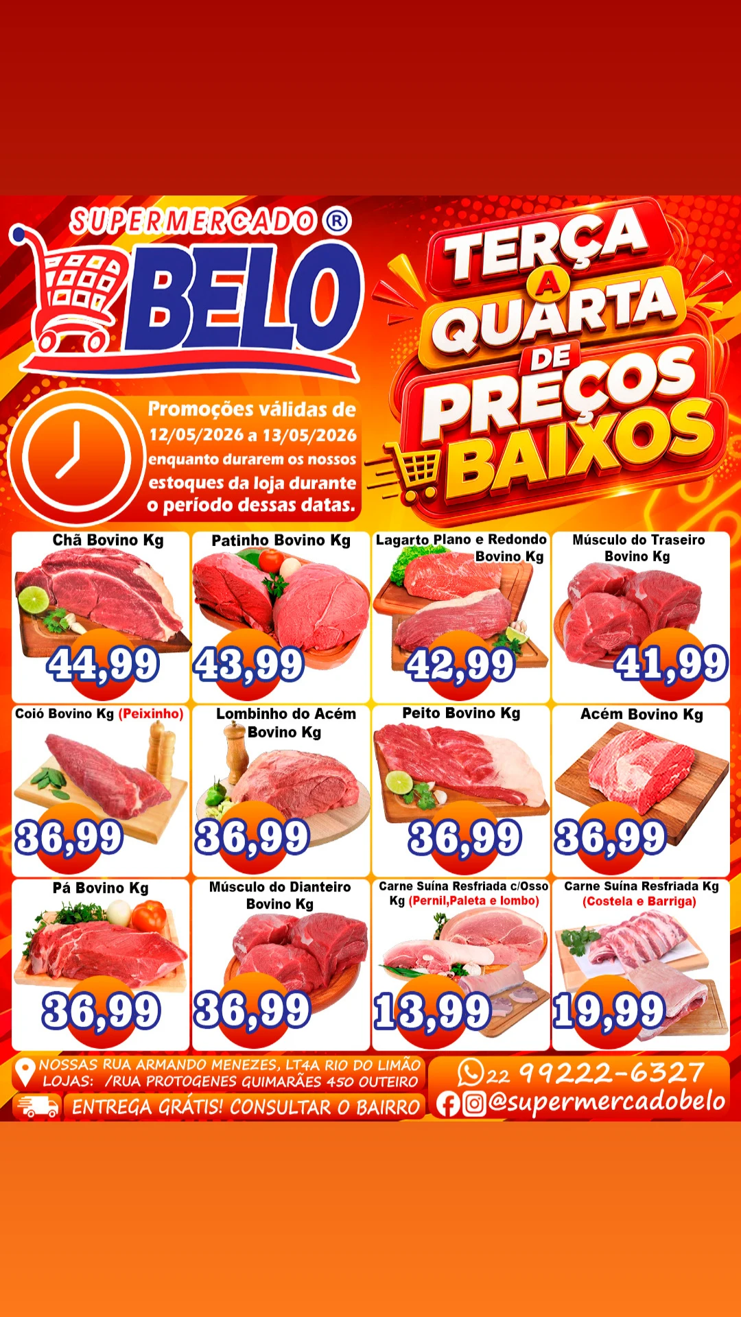 Supermercado Belo Facebook ad: Loja 1: Rua Armando Menezes, LT4A Rio do…