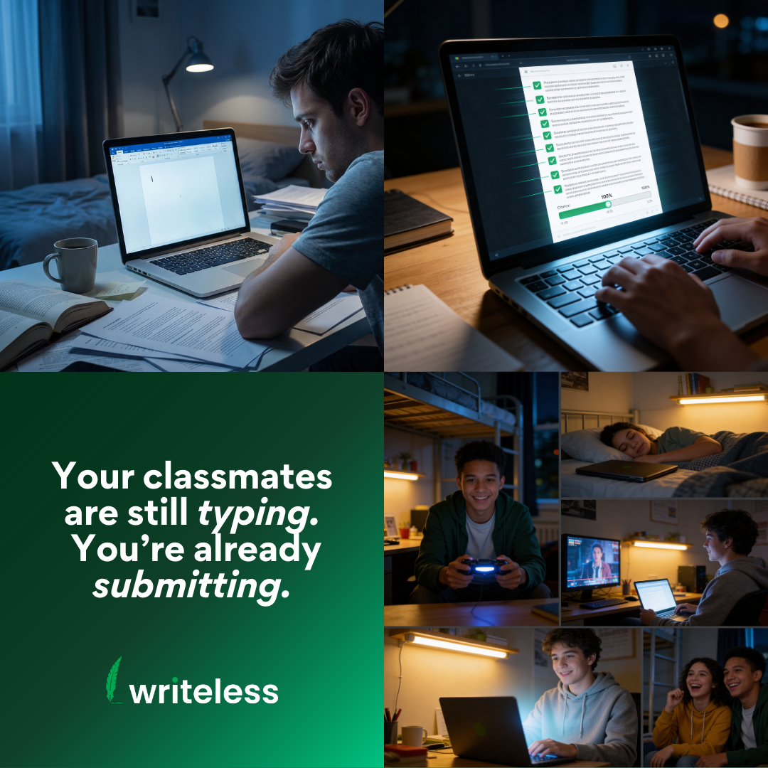 Writeless AI Facebook ad