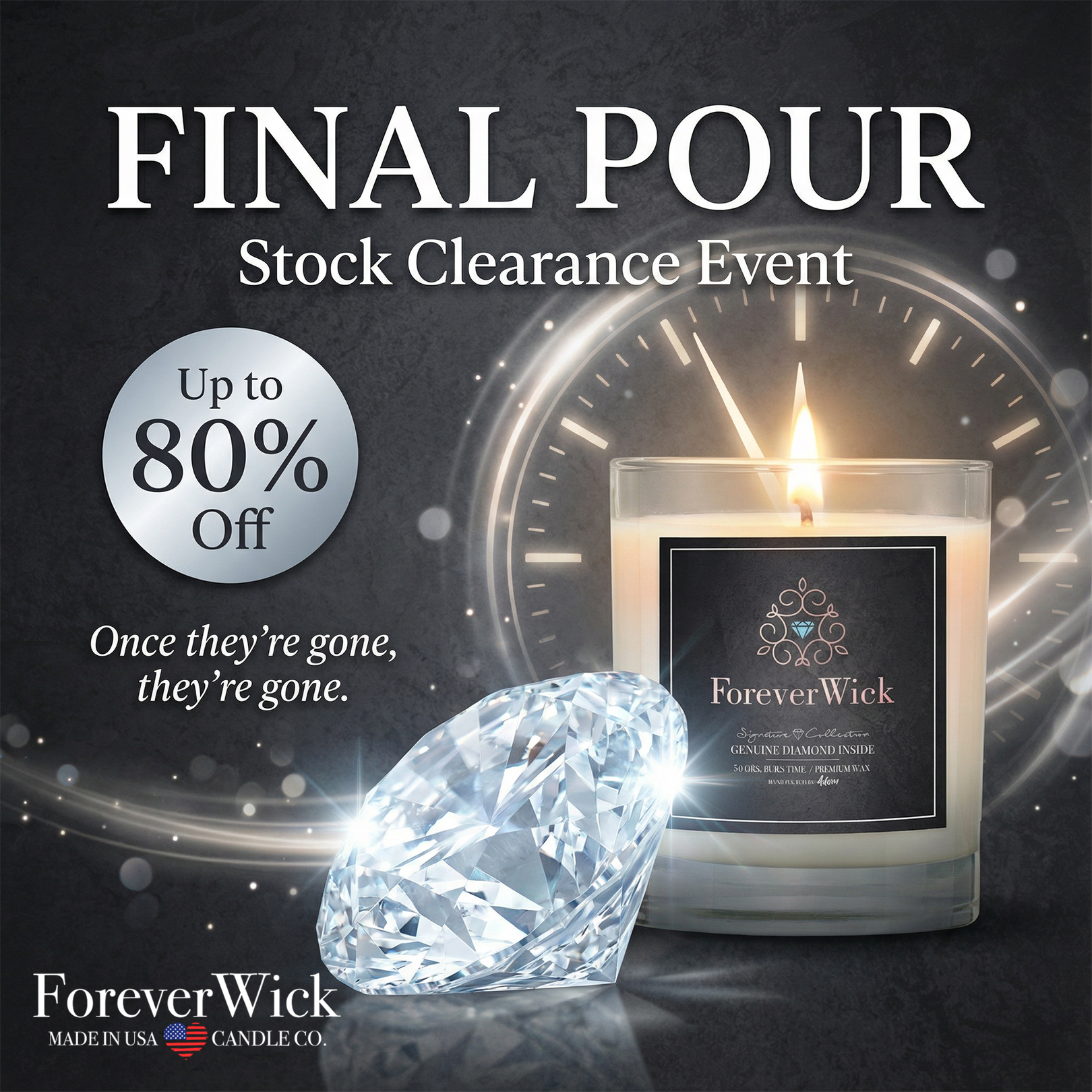 ForeverWick Candle Facebook ad