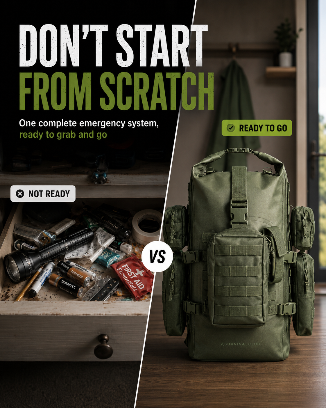 Survival Club Facebook ad