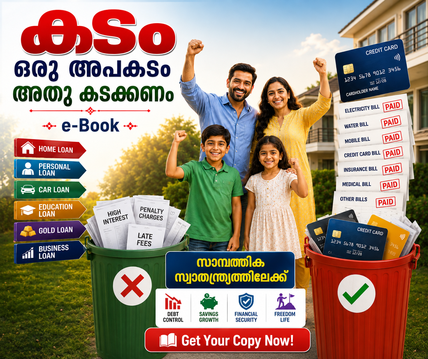 SSK Digital Market Facebook ad: കടം ഒരു അപകടം അതു കടക്കണം