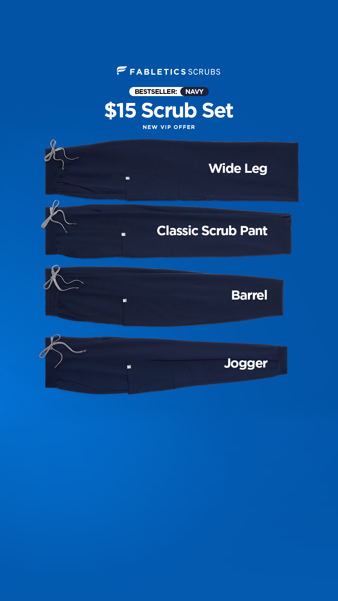 Fabletics Scrubs Facebook ad