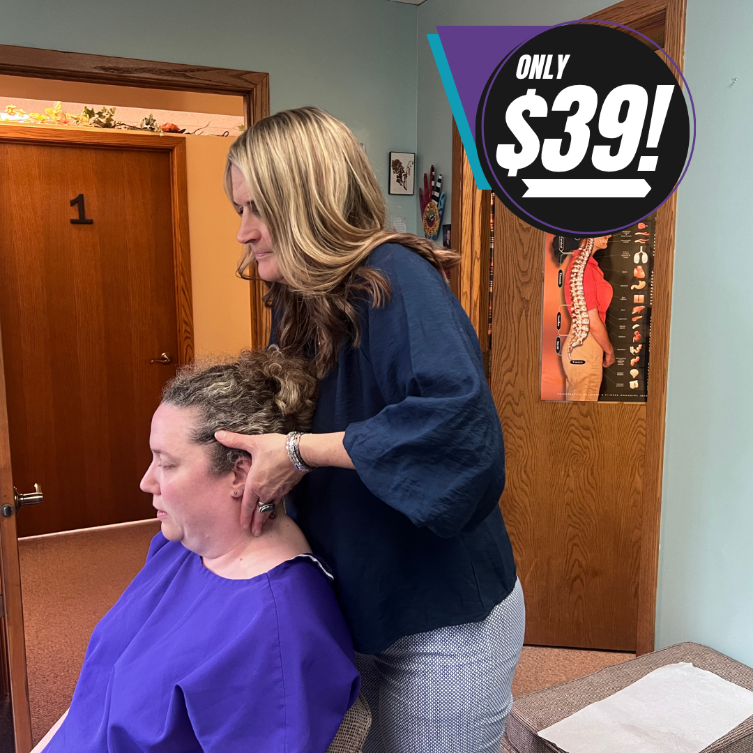 Studer Chiropractic, P.C. Facebook ad: Don’t Settle for Pain, Get Answers for $39!