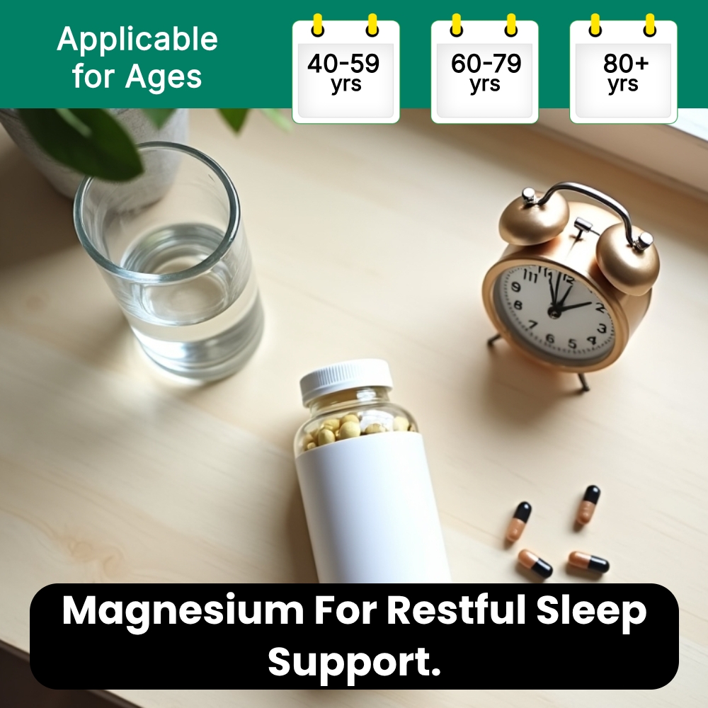 Vault Ideas Alpha Facebook ad: Magnesium For Sleep In Seniors.