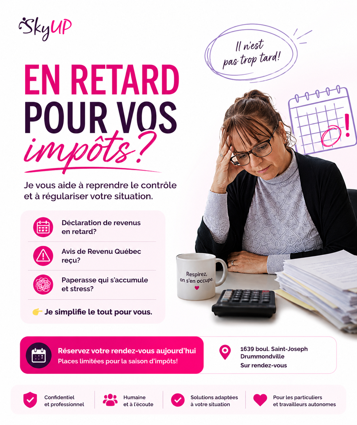 Comptabilité & Finance Skyup Facebook ad: Saison des impôts