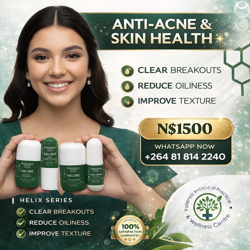 YaTenya Medical Practice & Wellness Center Facebook ad: ANTI-ACNE & SKIN HEALTH SOLUTION