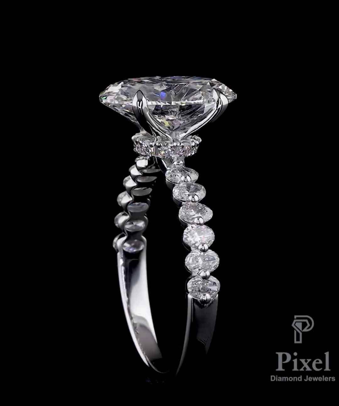 Kireet Gajera Facebook ad: 4.2ctw Oval diamond Engagement Ring. Brand New!