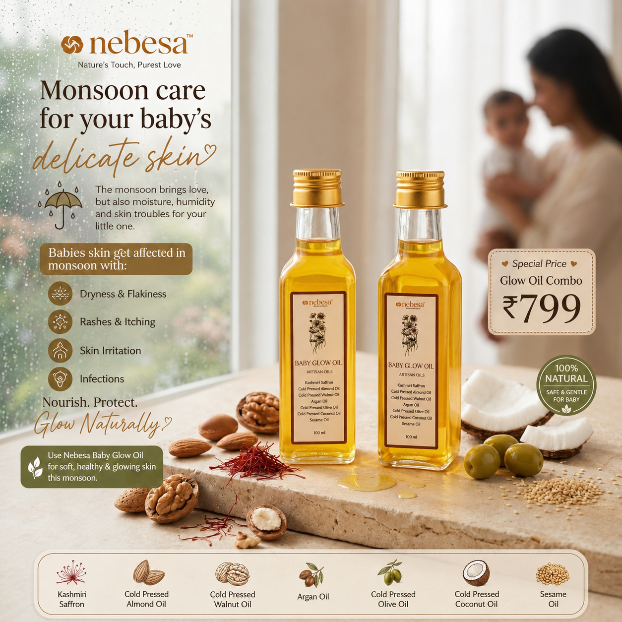 Nebesa Organic Skincare Facebook ad