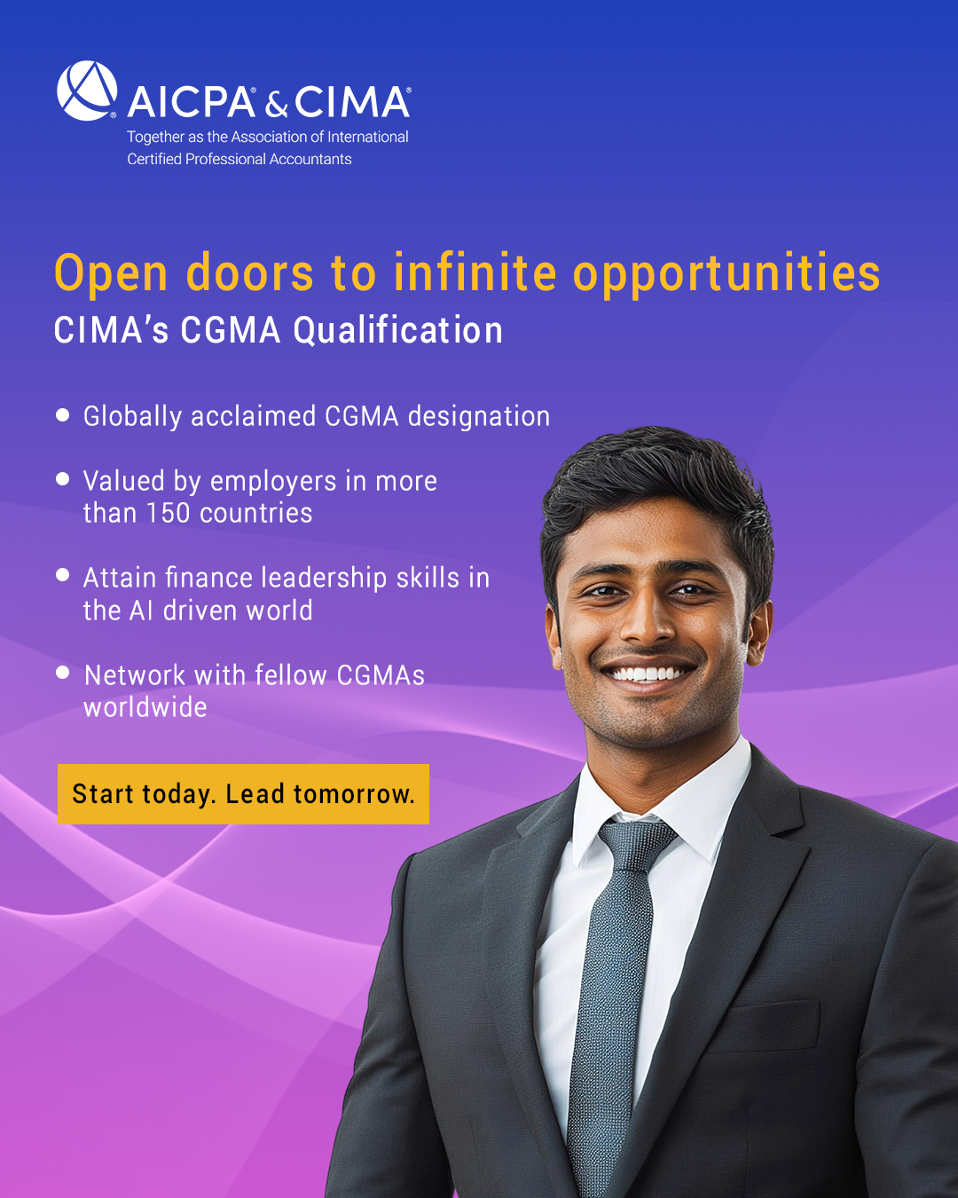 Aicpa-Cima India Facebook ad: Ready to take your finance career beyond traditional…