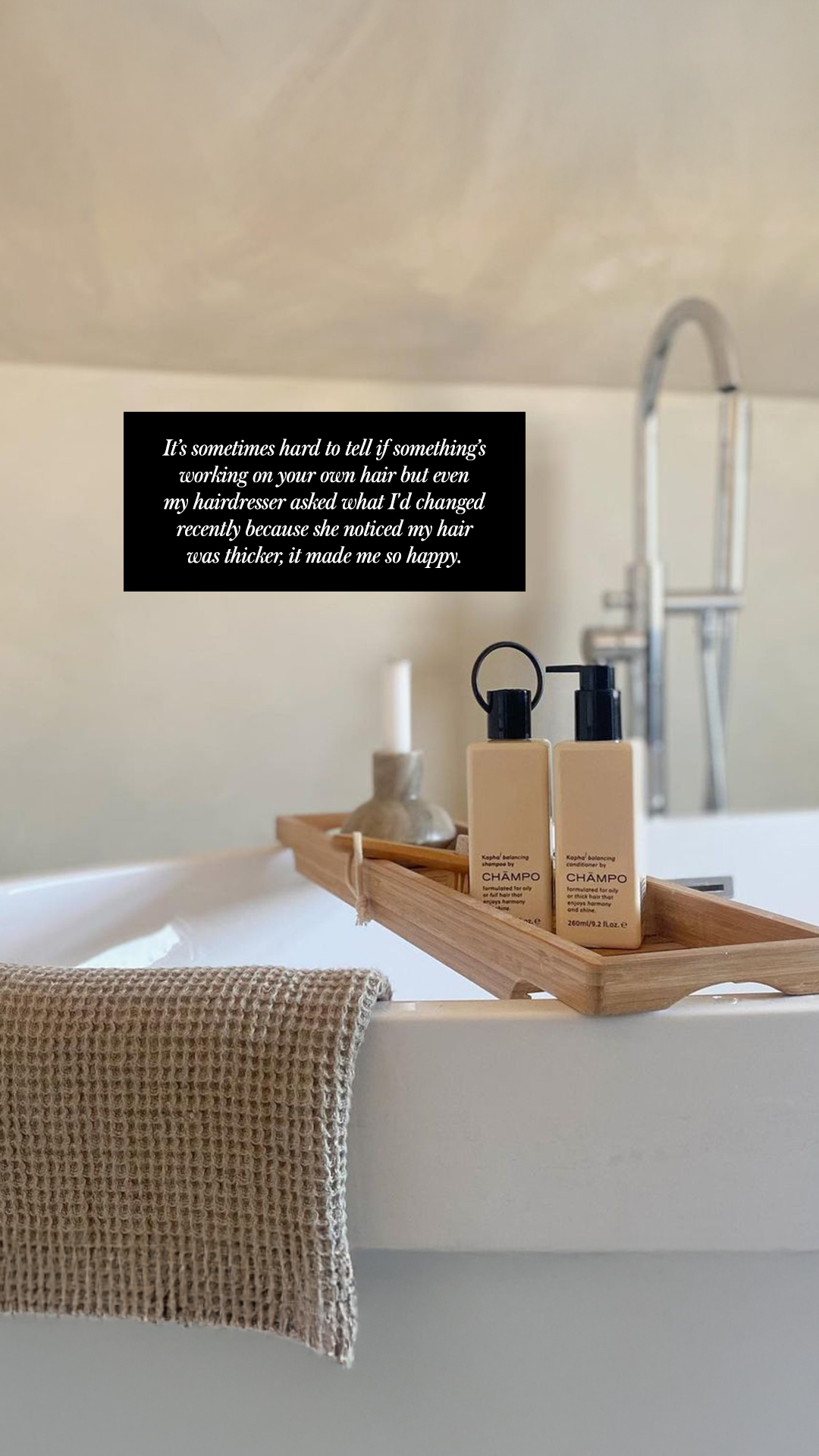 Chāmpo Haircare Facebook ad