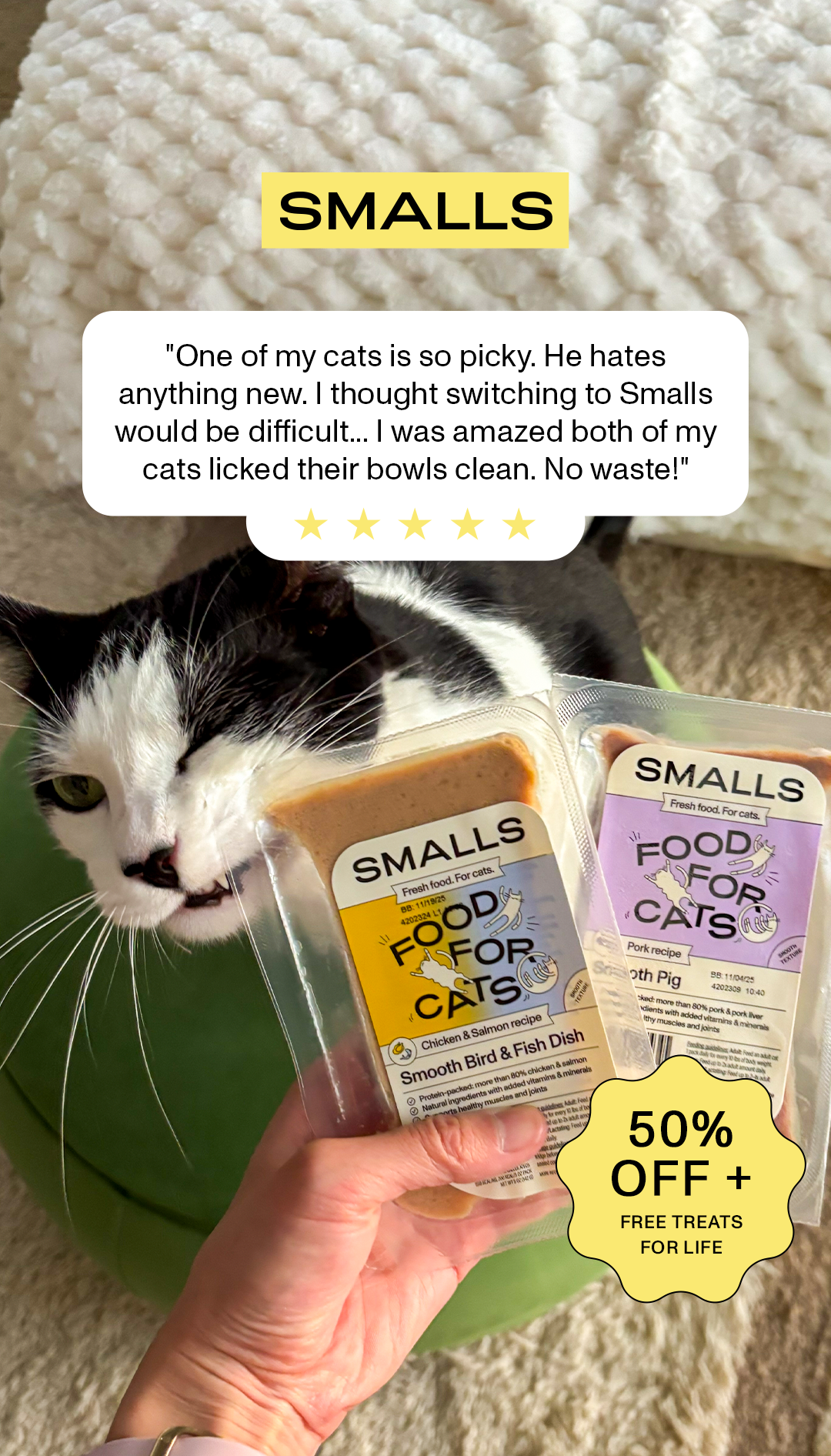 Smalls Facebook ad