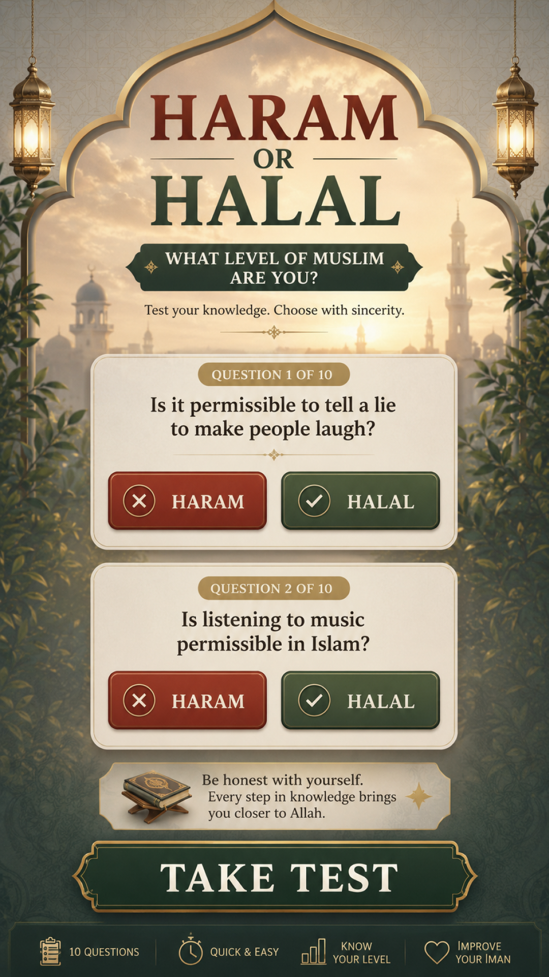 Imam Advice Daily Facebook ad