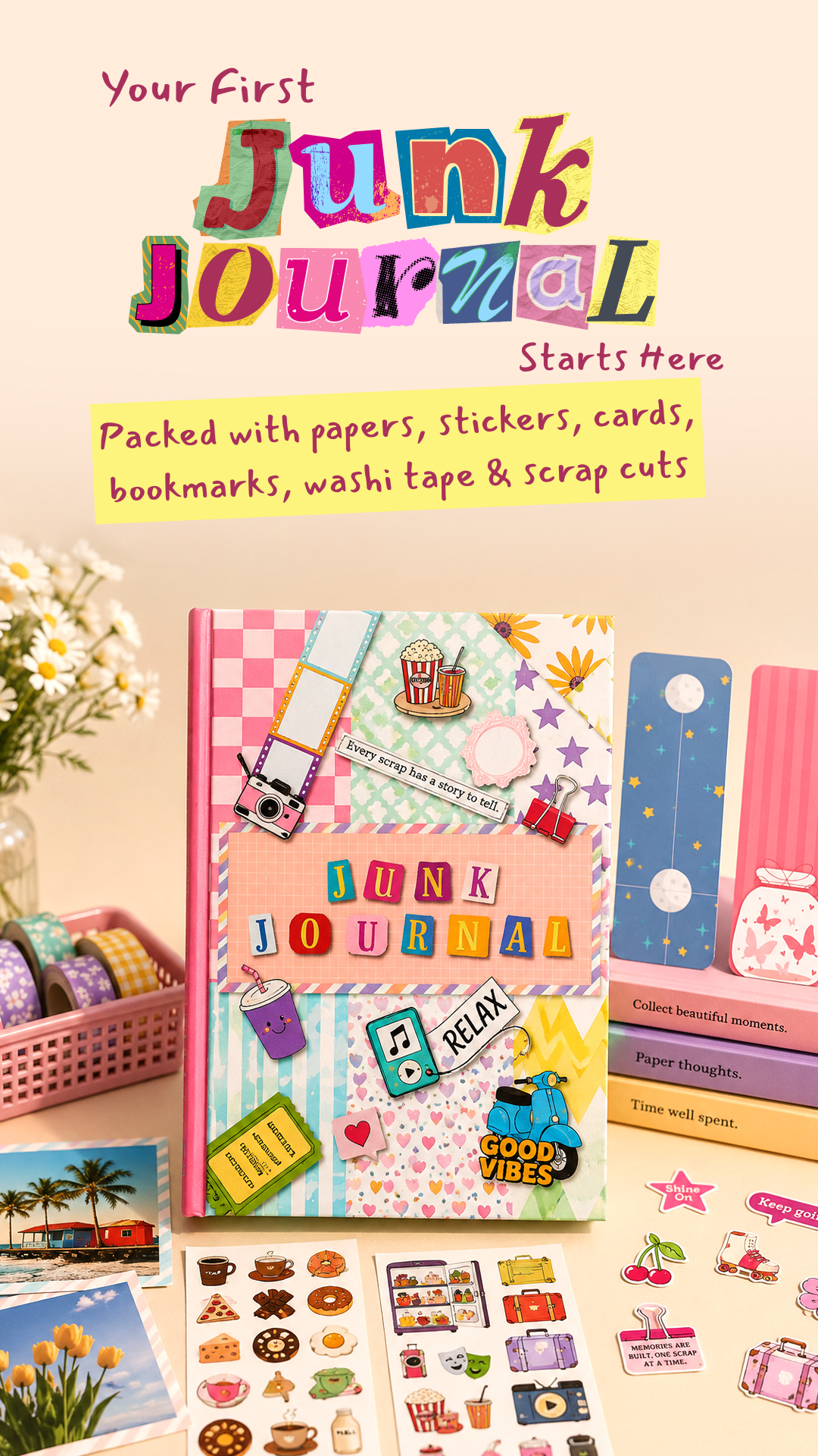 Papboo Facebook ad: Have you ever tried junk journaling?