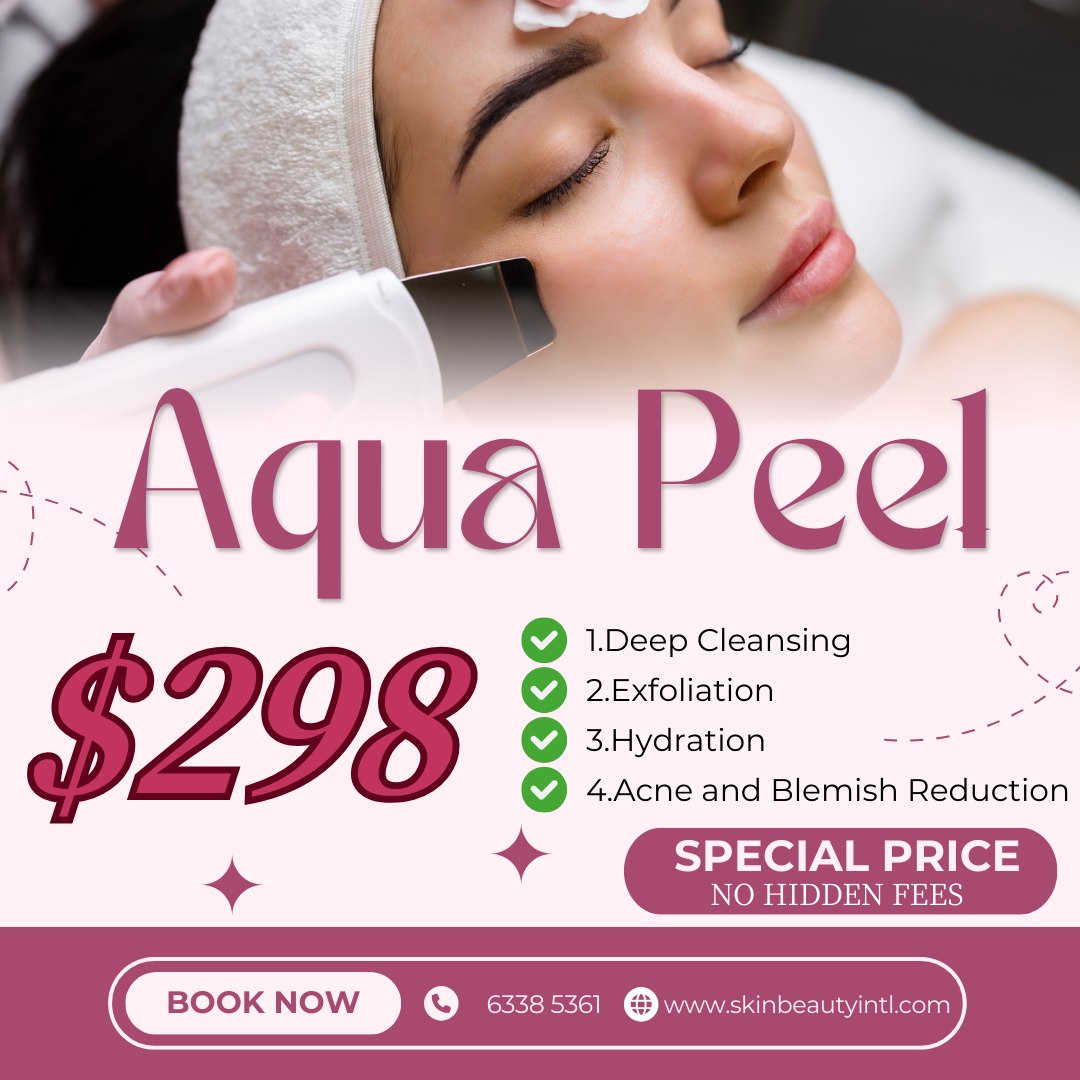 Skin Beauty Facebook ad: Big News!Time for Aqua Peel, Just $298!