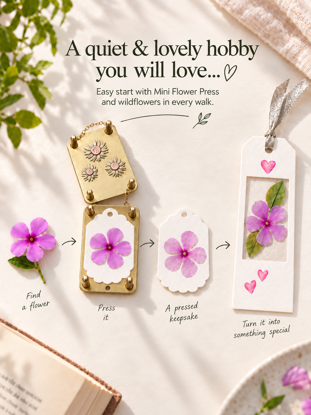 NishaVee Facebook ad: One Tiny Press. So Many Ways to Create.
