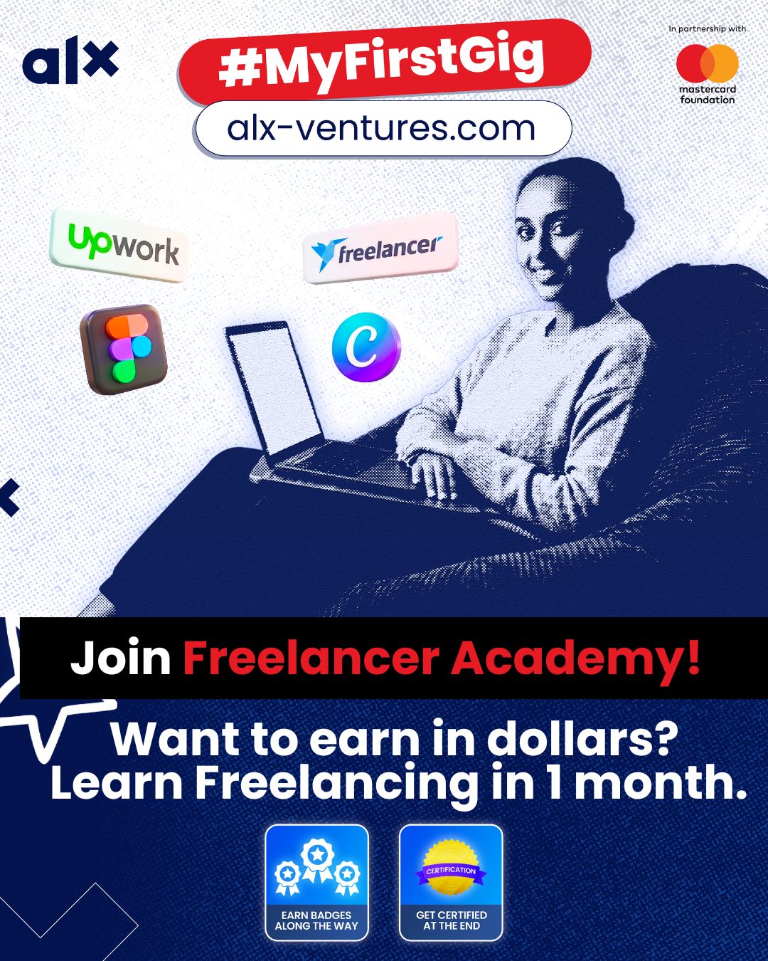 ALX Ethiopia Facebook ad: Turn Your Skills into a Consistent Income