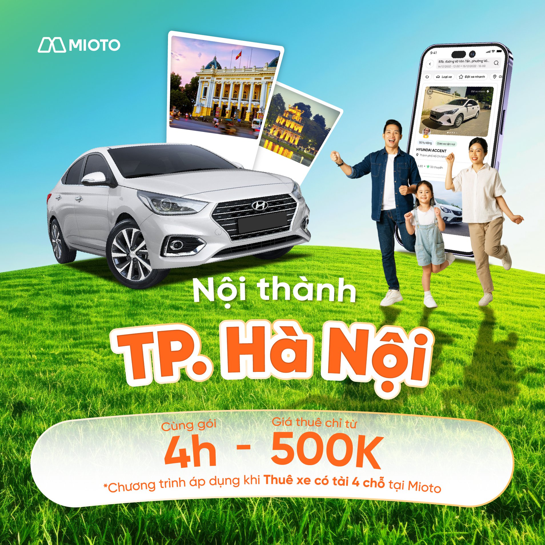 Mioto Facebook ad: Trải nghiệm ngay dịch vụ thuê xe có…