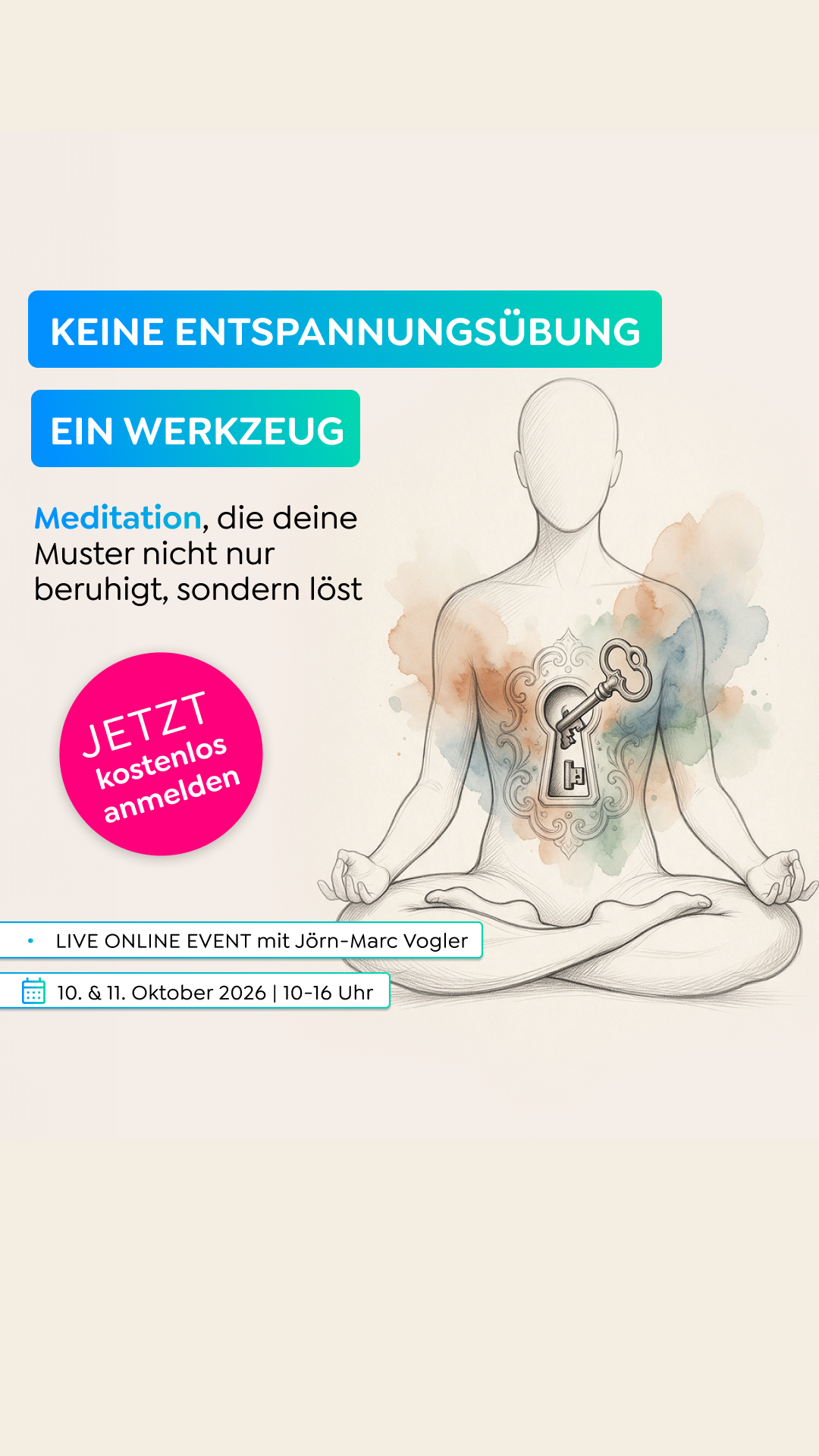 Greator Facebook ad: Loslassen, was dich zurückhält