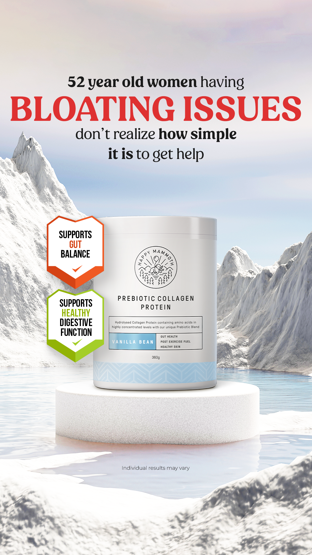 Happy Mammoth Facebook ad