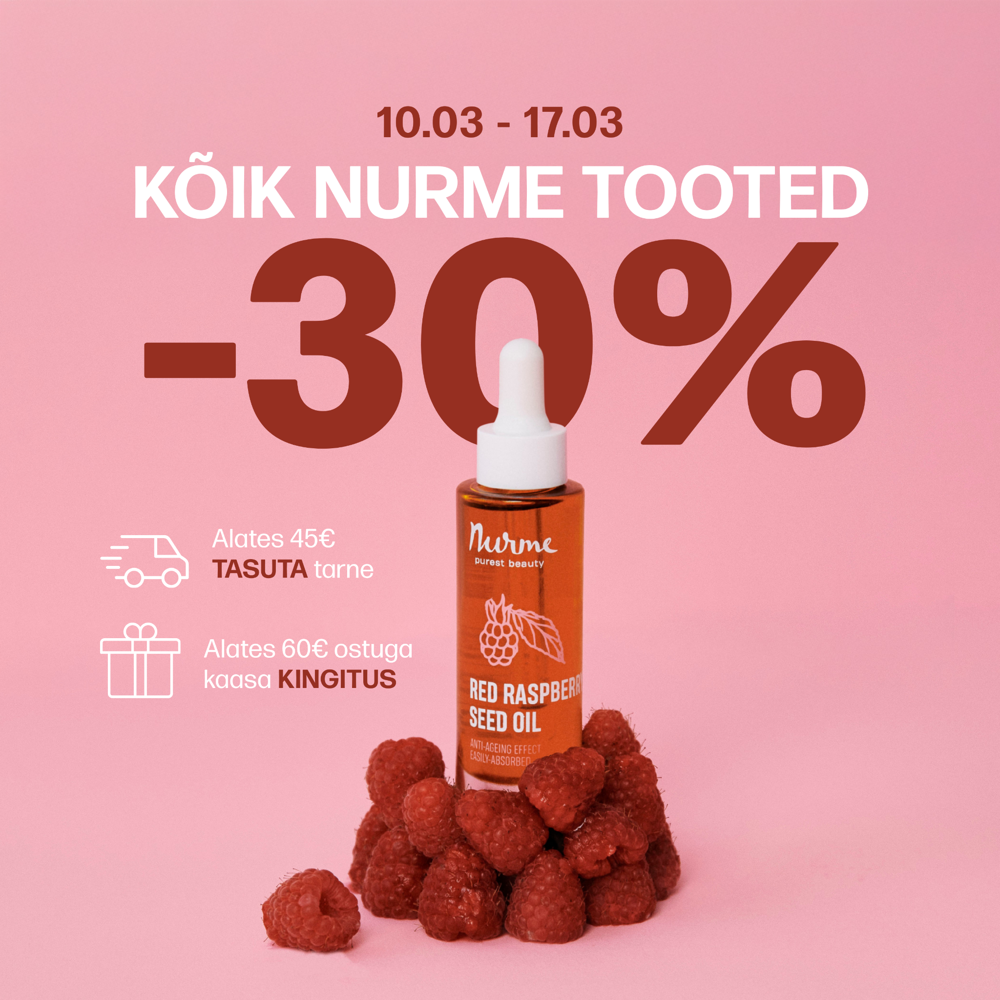 Nurme Natural Skincare Facebook ad