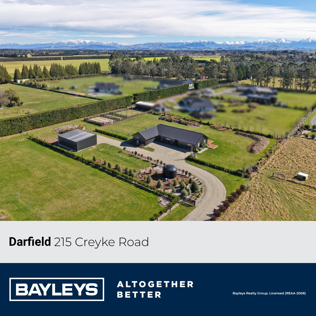 Bayleys Canterbury Facebook ad: 215 Creyke Road, Darfield