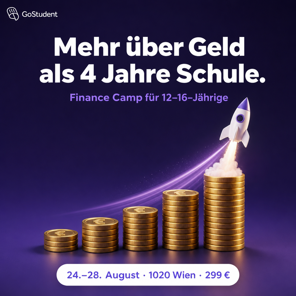 GoStudent Facebook ad: Finance Future Camp Wien | 24.-28. August