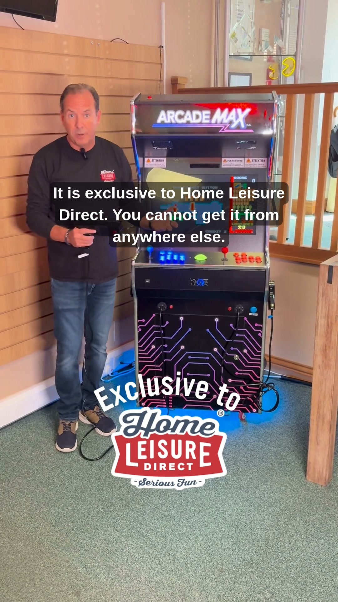 Home Leisure Direct Facebook ad: £1,999 | ArcadeMAX Cosmos Upright Light Gun Internet…
